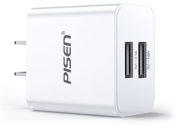 Củ sạc Pisen 2 cổng USB 15.5W MF-A03CN