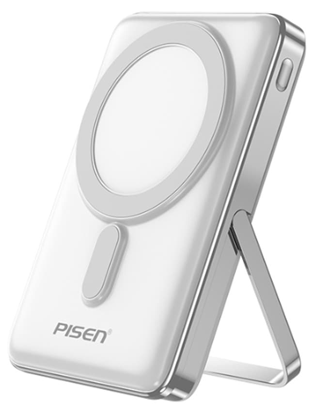 Pin sạc dự phòng không dây Pisen 10.000 mAh QUICK – POWERMag Digital TP-D080 30W Màu trắng