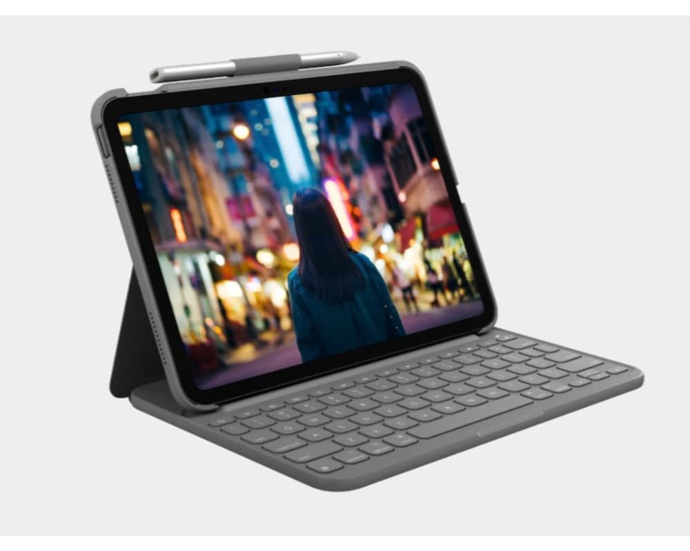 Bao da kèm bàn phím Logitech Slim Folio cho Ipad A16/Gen 10