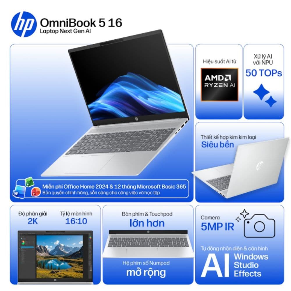 Laptop HP OmniBook 5 16-ag1068AU BZ7T0PA
