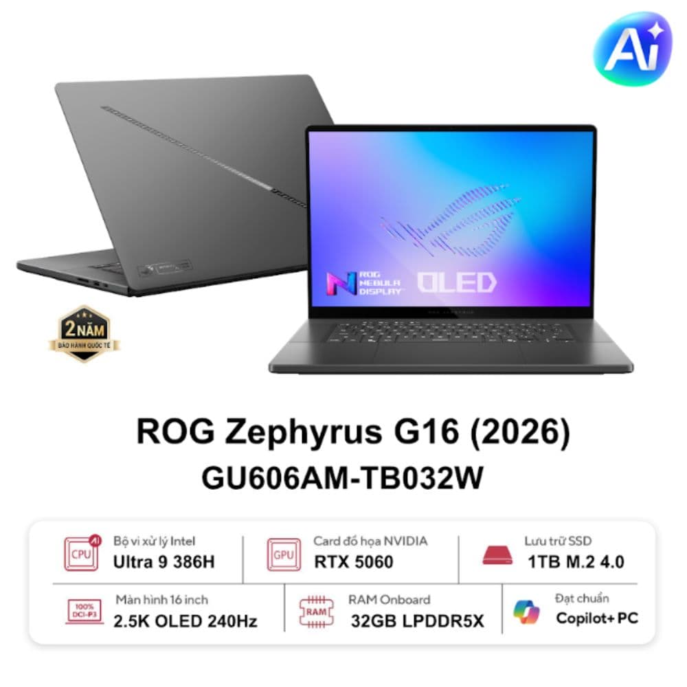 Laptop Asus Gaming ROG Zephyrus G16 GU606AM-TB032W