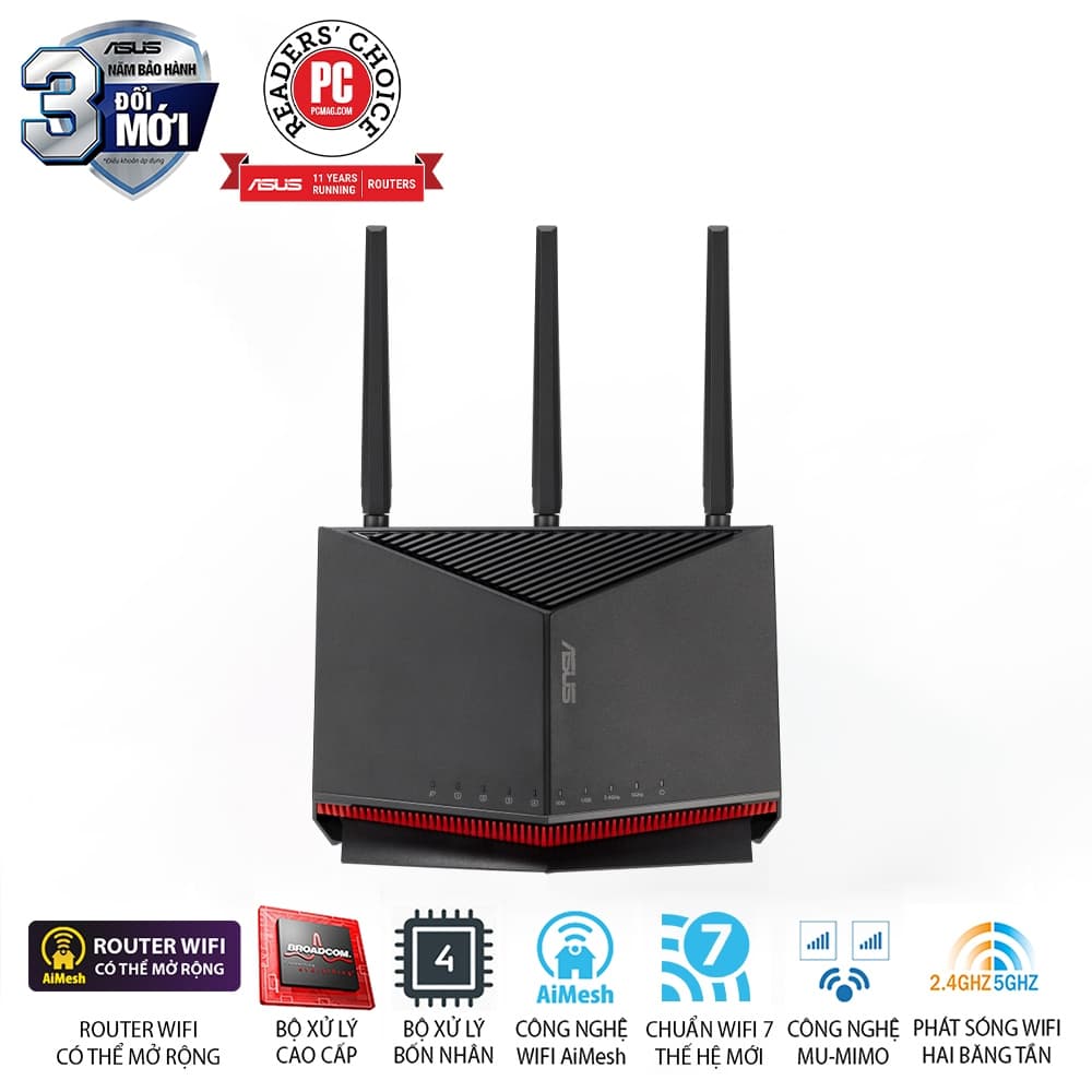 Bộ phát wifi 7 Asus RT-BE86U