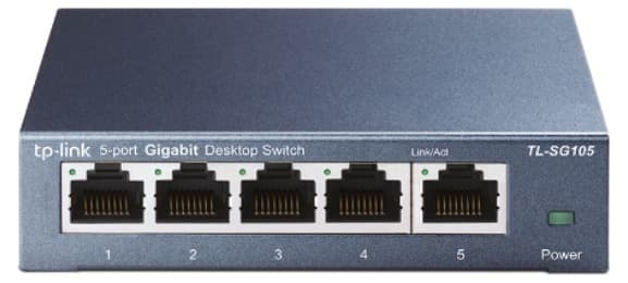 Switch TP-Link TL-SG105 (Gigabit (1000Mbps)/ 5 Cổng/ Vỏ Thép)