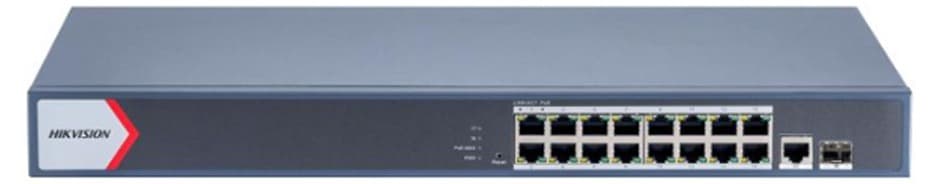 Switch Hikvision DS-3E1518P-EI/M (Gigabit (1000Mbps)/ 16 Cổng/ 16 cổng PoE/ Vỏ kim loại)
