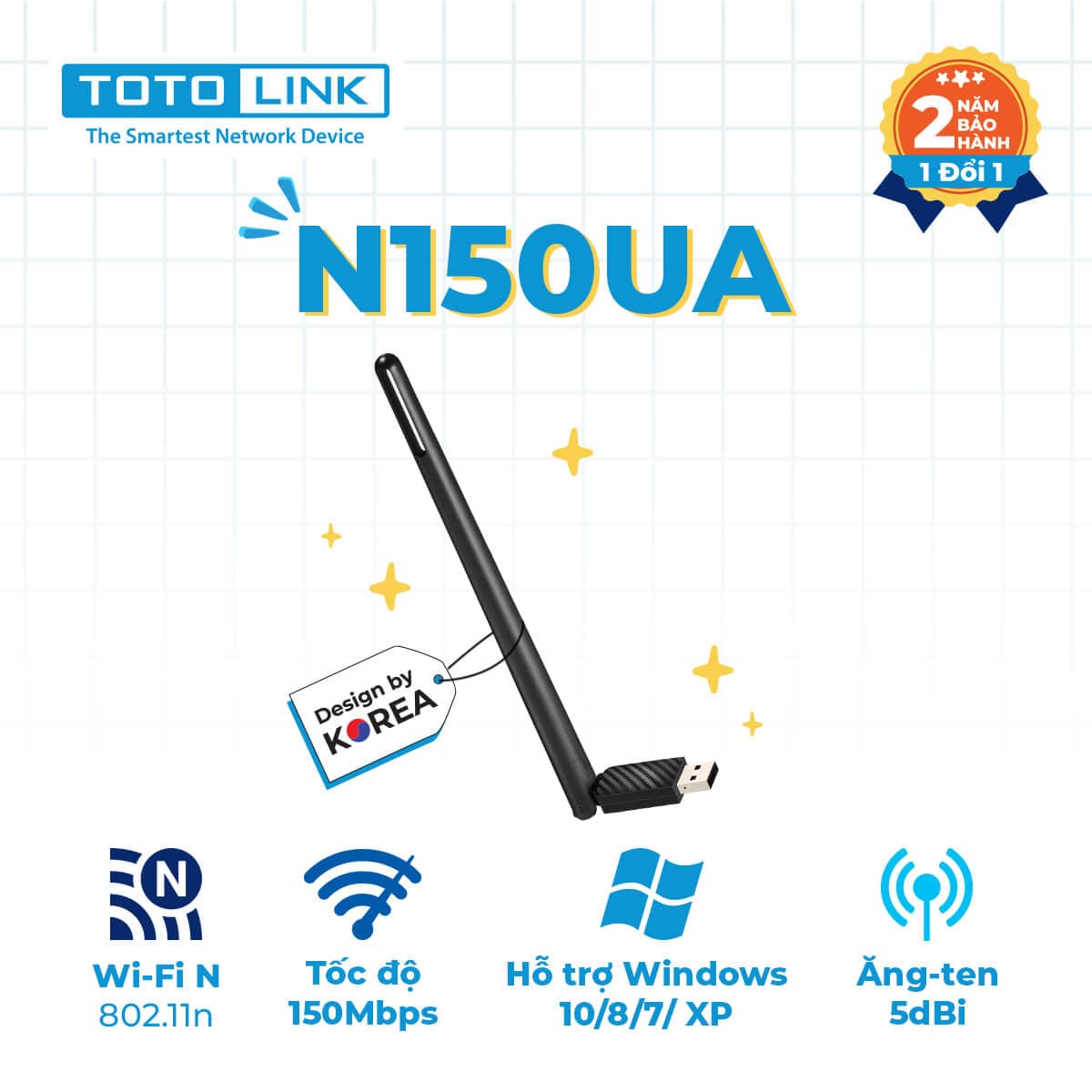 Cạc mạng không dây Totolink N150UA