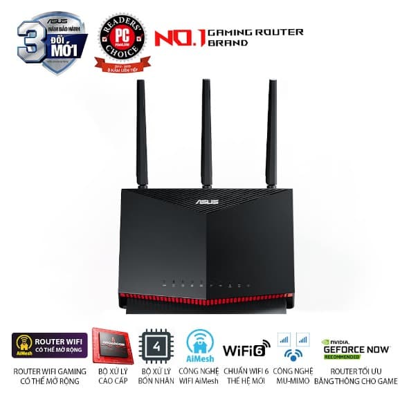 Bộ phát wifi 6 Asus RT-AX86S