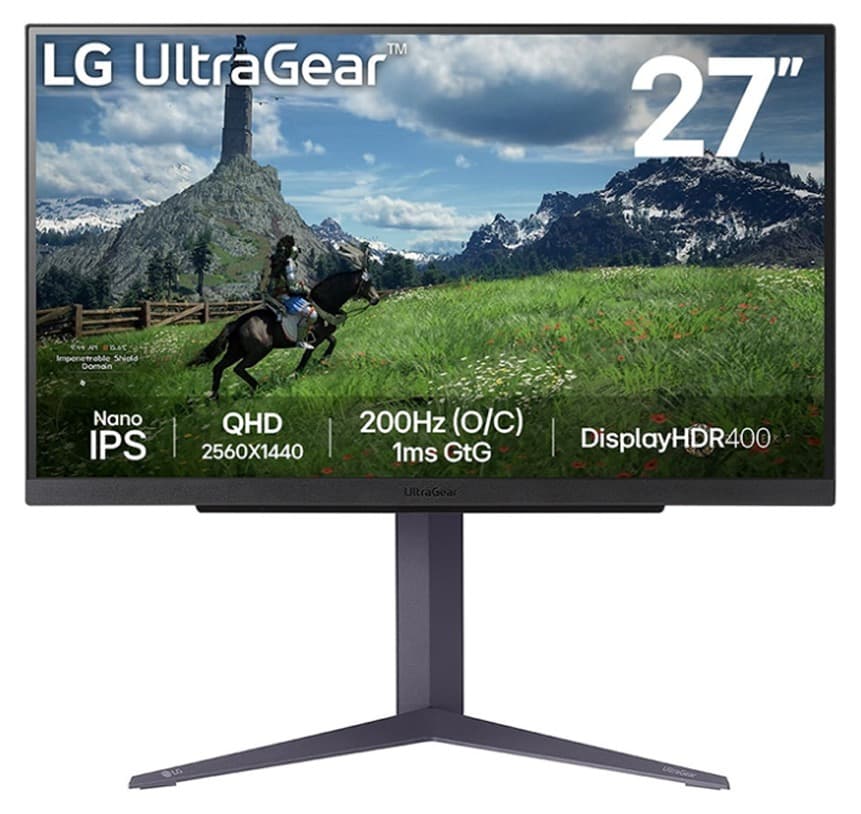 Màn hình gaming LG UltraGear 27GS85Q-B (27Inch/ QHD (2560×1440)/ 1ms/ 200Hz/ 400cd/m2/ Nano IPS)