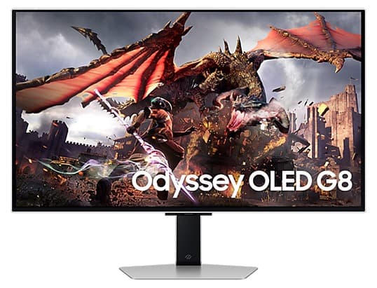 Màn hình gaming Samsung Odyssey G8 LS32DG802SEXXV (4K (3840 x 2160)/ 32Inch/ 0,03ms/ 240Hz/ 250cd/m2/ OLED)
