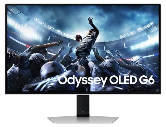 Màn hình gaming Samsung Odyssey G6 LS27DG602SEXXV (2K (2560×1440)/ 27.0Inch/ 0,03ms/ 360Hz/ 250cd/m2/ OLED)