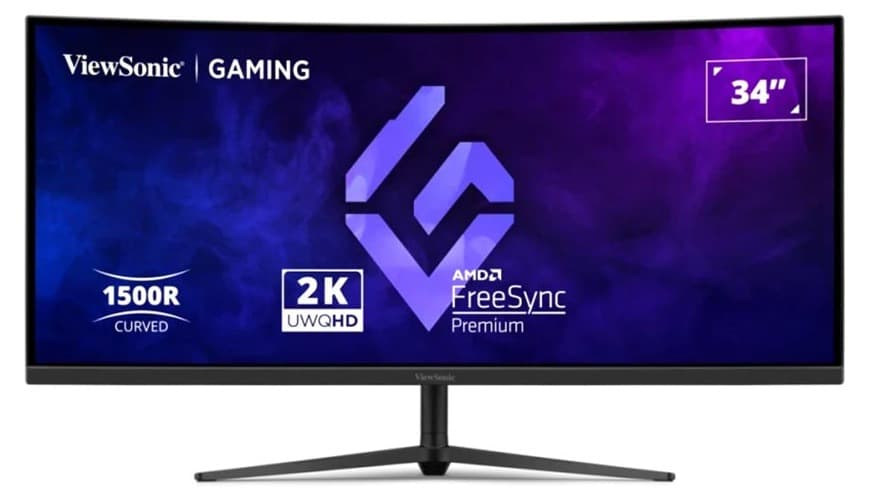 Màn hình gaming cong Viewsonic VX3418C-2K (34Inch/ UWQHD (3440×1440)/ 1ms/ 180Hz/ 250cd/m2/ VA/ Tích hợp loa)