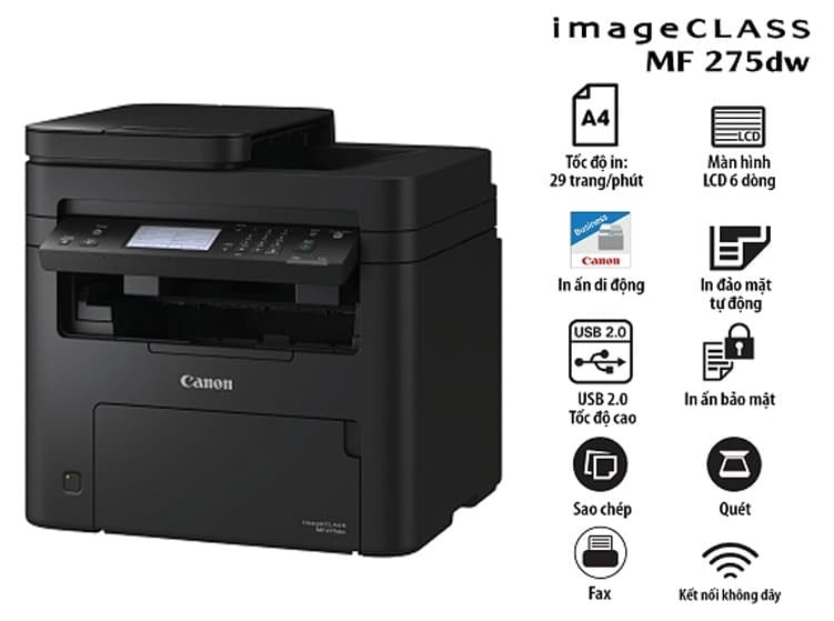 Máy in laser đen trắng Canon MF275dw