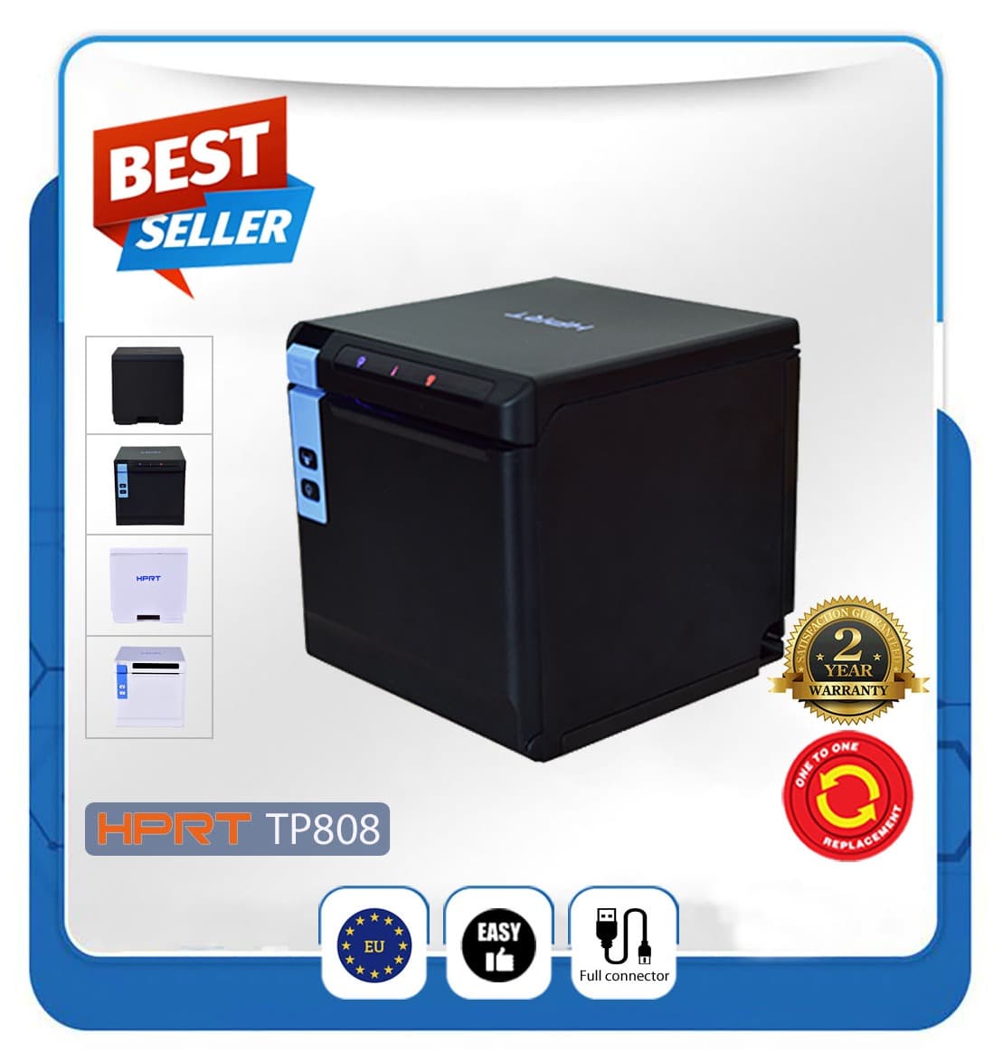 Máy in hóa đơn HPRT TP808 USB-LAN-RS232