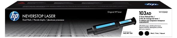 Mực in laser HP 103A Blk Neverstop Reload Dualkit W1103AD