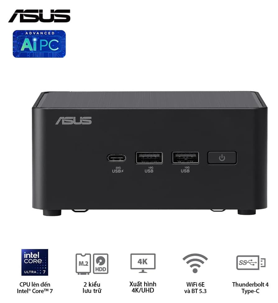 Mini PC Asus NUC 14 Pro Tall NUC14RVHI3