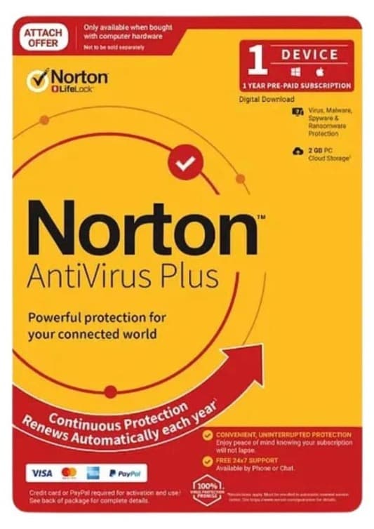 Phần mềm diệt virus Norton AntiVirus Plus