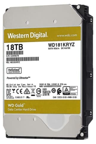 Ổ cứng server Western Digital Enterprise Gold 18TB WD181KRYZ