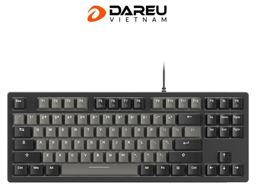 Bàn phím cơ Dareu EK87 V2 Gray Black PBT Dream switch