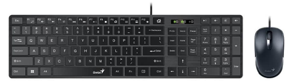 Bộ bàn phím chuột Genius Slimstar C126