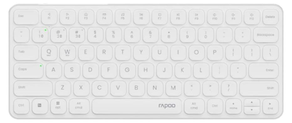 Bàn phím không dây Rapoo E9050L Màu trắng