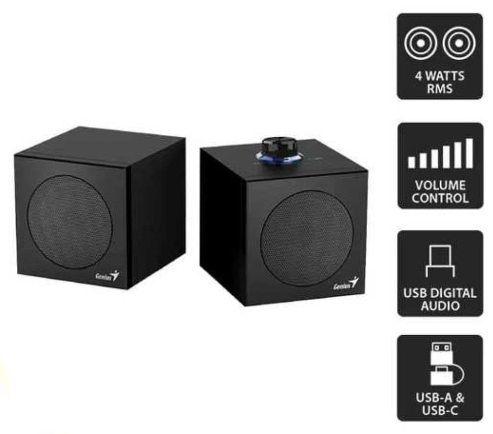 Loa vi tính Genius SP-HF300U 2.0 Màu đen