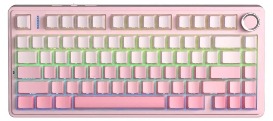 Bàn phím cơ Aula 3 MODE F75 màu Hồng gradient Dream Sakura switch