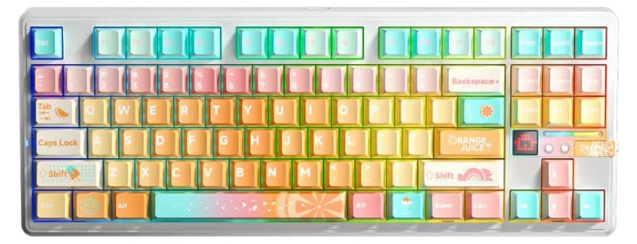 Bàn phím cơ Aula 3 MODE F87 Pro V2 Orange Juice Meteor Ice Cream Switch