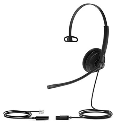 Tai nghe call center Yealink YHS34 Lite Mono (chuẩn RJ9, 1 tai) – đệm xốp