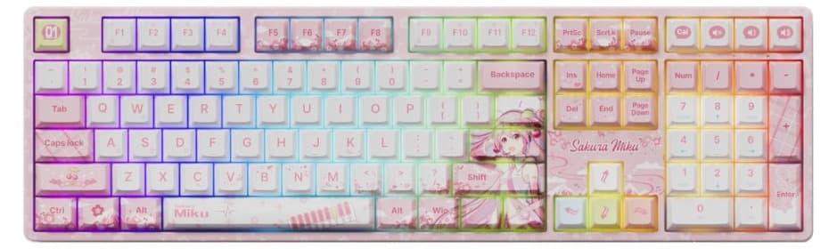 Bàn phím cơ AKKO 5108B Plus Sakura Miku