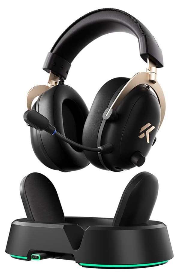 Tai nghe không dây Gaming MCHOSE V9 Turbo+ Wireless – Black Gold