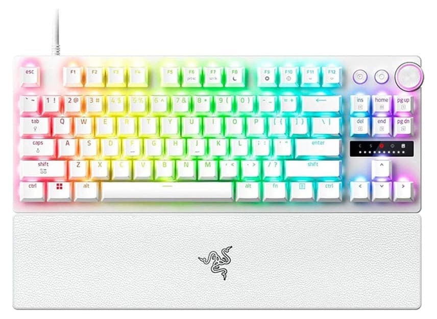 Bàn phím cơ Razer Huntsman V3 Pro Tenkeyless 8KHz – White Edition