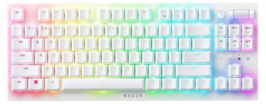 Bàn phím cơ không dây Razer DeathStalker V2 Pro Tenkeyless White Edition Linear Red Switch