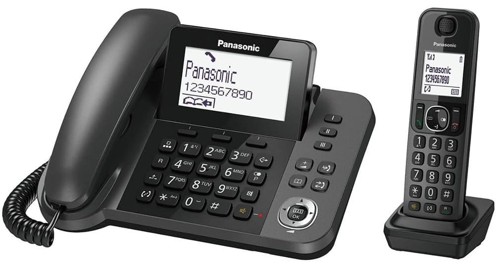 Điện thoại kéo dài Panasonic KX-TGF310- Đen
