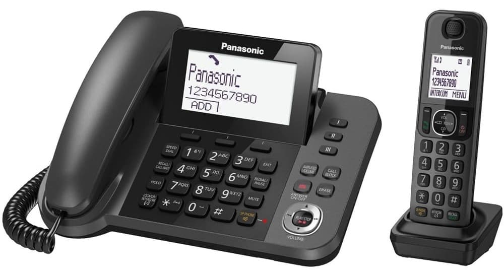Điện thoại kéo dài Panasonic KX-TGF320- Đen