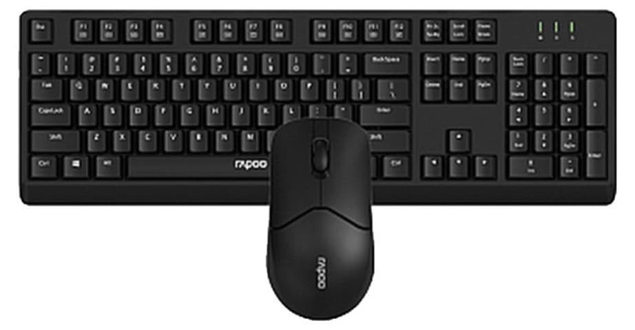 Bộ bàn phím chuột không dây Rapoo X1500 Màu đen