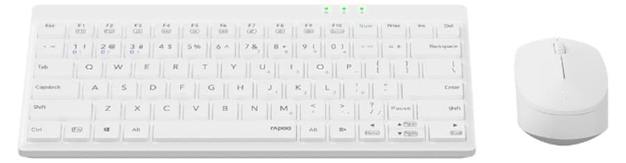 Bộ bàn phím chuột không dây Rapoo 8000GT – Màu trắng