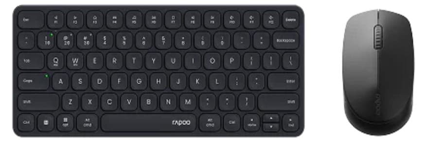 Bộ bàn phím chuột không dây Rapoo 9010M Màu đen