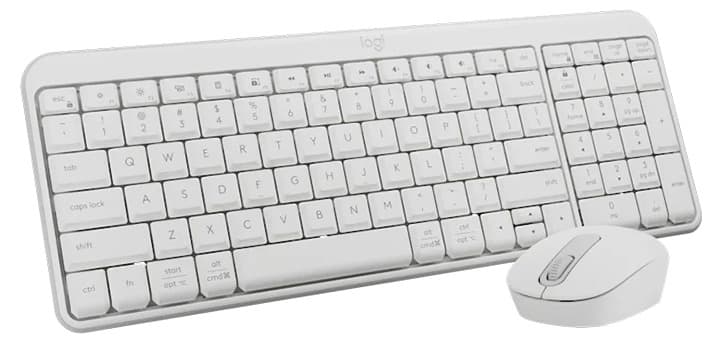 Bộ bàn phím chuột không dây Logitech MK250 (Trắng)