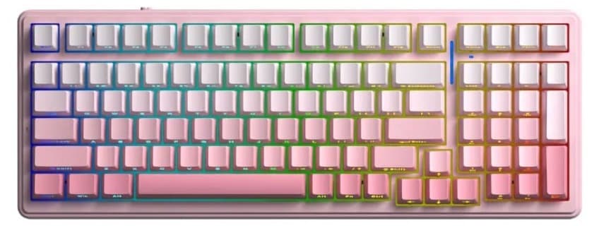 Bàn phím cơ Aula 3 Mode F99 màu Hồng gradient Dream Sakura switch