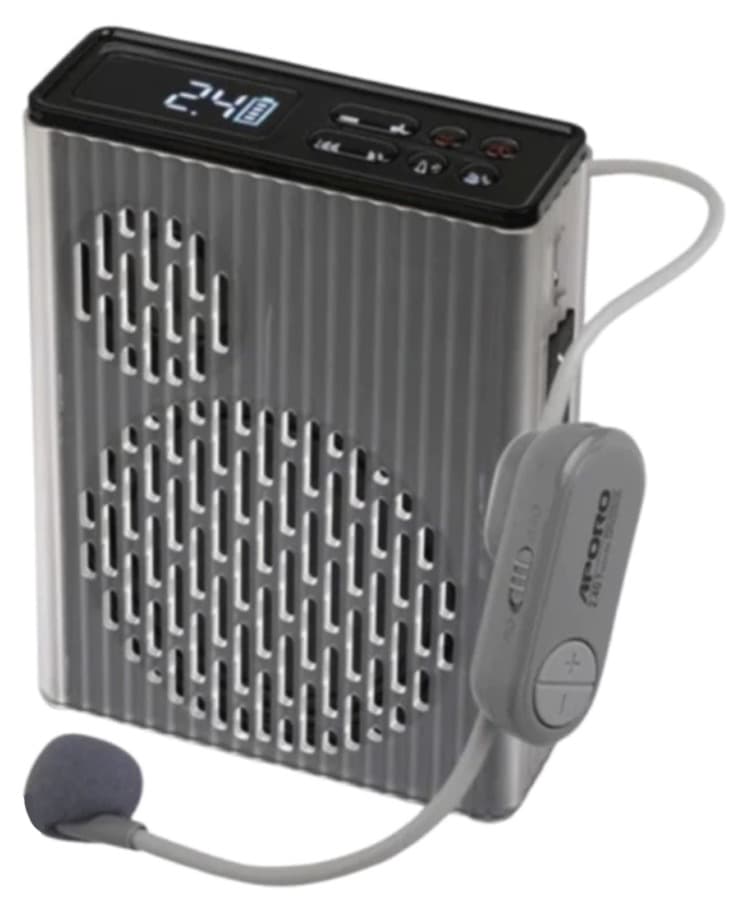 Máy trợ giảng không dây Aporo T58 2.4G (Micro không dây, Bluetooth 6.0) – Màu đen