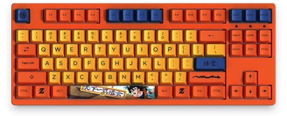 Bàn phím cơ không dây AKKO 3087 RF Dragon Ball Z – Goku Akko V3 Cream Yellow Switch