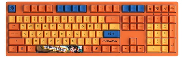 Bàn phím cơ không dây AKKO 3108 RF Dragon Ball Z – Goku — yellow