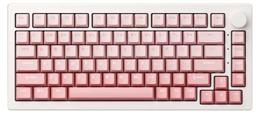 Bàn phím cơ AKKO 5075 V3 White&Pink Gradient – Frost Pink