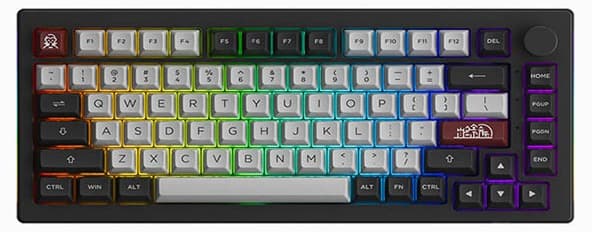 Bàn phím cơ AKKO 5075B Plus Multi-modes Dracula Castle Akko V3 Cream Yellow switch