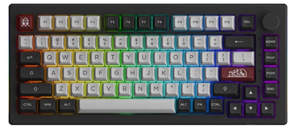 Bàn phím cơ AKKO 5075B Plus-S Dracula Castle Cream Yellow switch