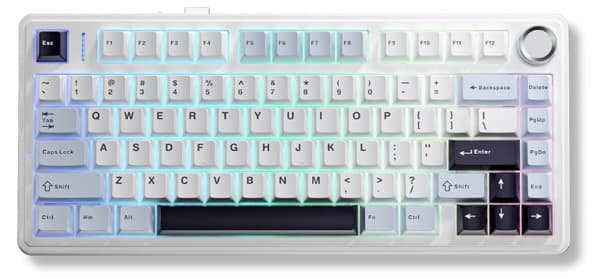 Bàn phím cơ Aula 3 MODE F75 Xanh + trắng + tím đậm Reaper switch