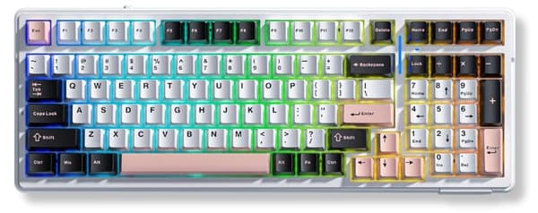 Bàn phím cơ Aula 3 MODE F99 Đen Trắng Hồng Grey Wood V3 switch