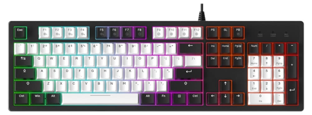 Bàn phím cơ Dareu EK104 White Black Dream Switch