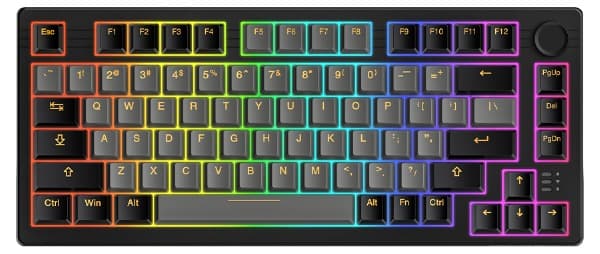 Bàn phím cơ Dareu EK75 Pro Triple Mode Black Golden DareU Dream switch