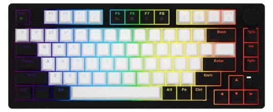 Bàn phím cơ Dareu EK75 White Black DareU Dream switch