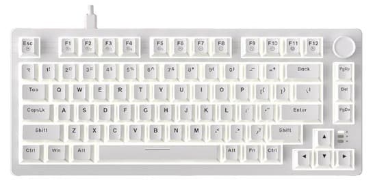 Bàn phím cơ Dareu EK75 Full White DareU Firefly switch